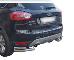 Rear bumper protection Ford Kuga 2009-2012 - type: double corners фото 0