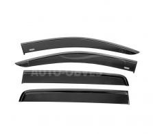 Вітровики Ford Ranger 2012-2023 - тип: 4 шт з чорним молдингом фото 0 Вітровики Ford Ranger 2012-2023 - тип: 4 шт з чорним молдингом фото 0