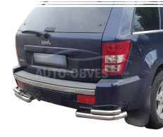 Rear bumper protection Grand Cherokee 2006-2011 - type: double corners фото 0