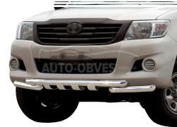 Захист бампера Toyota Hilux 2012-2015 - тип: модельний, з пластинами фото 0