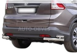 Защита заднего бампера Honda CRV 2013-2016 - тип: двойные углы фото 0