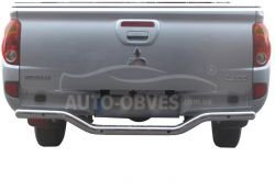 Mitsubishi L200 rear bumper protection - type: curved фото 0