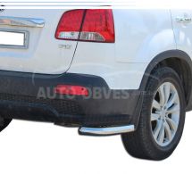 Rear bumper protection Kia Sorento 2010-2012 - type: single corners фото 0