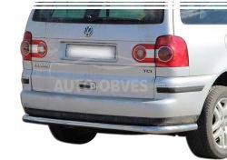 Volkswagen Sharan rear bumper protection - type: full stroke фото 0