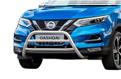 Bull bar Nissan Qashqai 2018-2021 - type: 2 jumper фото 0