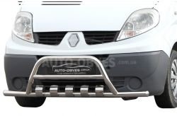 Front bumper protection Vivaro, Trafic, Primastar - type: with additional pipes фото 0