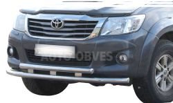 Front bumper protection Toyota Hilux 2012-2015 фото 0