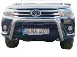 Захист переднього бампера Toyota Hilux 2015-2020 - тип: модельний виріб фото 0