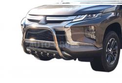Защита переднего бампера Mitsubishi Pajero Sport 2020-... фото 0