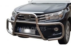 Защита переднего бампера Toyota Hilux 2015-2020 фото 0