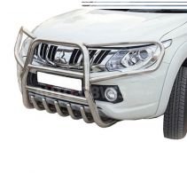 Защита переднего бампера Mitsubishi L200 2015-2018 фото 0