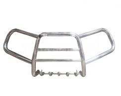 Toyota Hilux front bumper guard - type: with headlight guard фото 0
