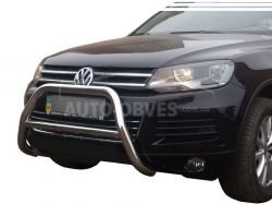 Front bar VW Touareg 2010-2017 - type: without grill фото 0