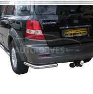 Rear bumper protection Kia Sorento - type: single corners фото 0