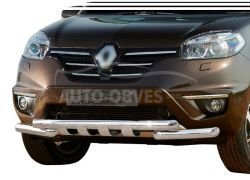 Защита бампера Renault Koleos - тип: модельная, с пластинами фото 0