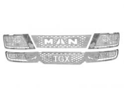 Комплект накладок на фары и на решетки радиатора MAN TGX фото 0