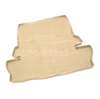 Trunk mat Toyota Land Cruiser 200 J20A 2016-2021 - type: model, 7 seats, color: beige фото 0