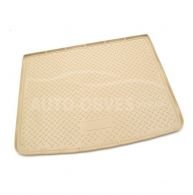 Cargo mat Volkswagen Touareg 2010-2017 - type: model, 2-zone climate control, color: beige фото 0