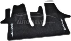 Килимки Volkswagen T6 - матеріал: ворс, чорний колір фото 0