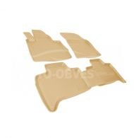 Floor mats BMW X5 E53 - type: set, model, color: beige фото 0