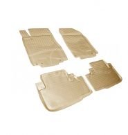 Floor mats Honda CRV 2016-2017 - type: set, model, color: beige фото 0