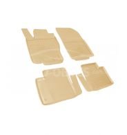 Floor mats Mercedes GL X166 - type: set, model, color: beige фото 0