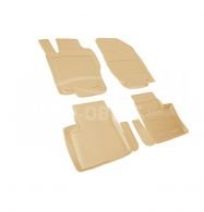 Floor mats Mercedes ML350 - type: set, model, color: beige фото 0