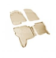 Mats Mitsubishi Pajero IV 2007-2019 - type: set, model, color: beige фото 0