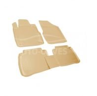 Floor mats Nissan Murano 2009-2014 - type: set, model, color: beige фото 0