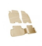 Floor mats Nissan X-Trail t31 2007-2014 - type: set, model, color: beige фото 0