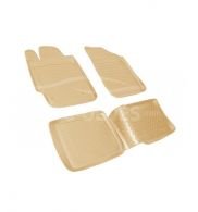 Floor mats Toyota Camry 40 - type: set, model, color: beige фото 0