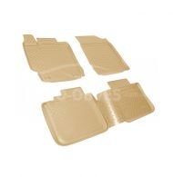 Floor mats Toyota Camry 50 2015-2017 - type: set, model, color: beige фото 0