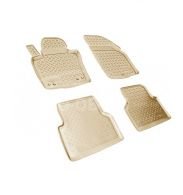 Floor mats Volkswagen Tiguan 2007-2011 - type: set, model, color: beige фото 0