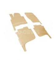 Floor mats Volkswagen Touareg 2010-2017 - type: set, model, color: beige фото 0