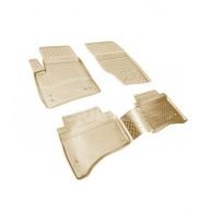 Floor mats Volkswagen Touareg 2002-2010 - type: set, model, color: beige фото 0