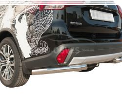 Mitsubishi Outlander rear bumper protection - type: single corners фото 0