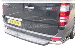 Mercedes Sprinter rear bumper protection - type: single corners for footrest фото 0