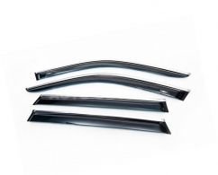 Вітровики Lexus GS 2005-2011 - type: 4 шт з хром молдингом фото 0