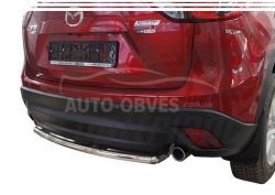 Rear bumper protection Mazda CX5 - type: single pipe d:50 mm фото 0