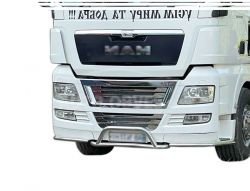Front bumper protection MAN TGX, TGS Front bar + corners - additional service: installation of diodes фото 0