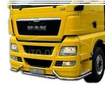 Front bumper protection MAN TGX euro 5 - additional service: installation of diodes фото 0