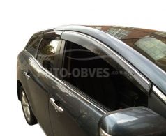 Дефлекторы на окна ветровики Mazda CX7 2006-2012 - тип: с хром молдингом фото 0