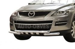 Захист бампера Mazda CX9 2007-2015 - тип: модельний, з пластинами фото 0