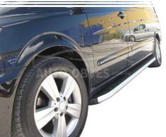 Профільні підніжки Mercedes Vito, V-class - L1\L2\L3 бази - style: Range Rover фото 0
