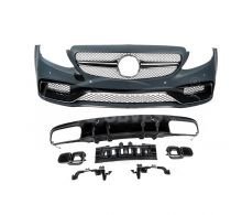 Комплект обвісів з дифузором Mercedes C-сlass w205 - type: для coupe AMG C63-designs 2014-2018 фото 0