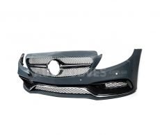 Передній бампер в зібраному вигляді Mercedes C-сlass w205 - type: AMG C63-designs 2014-2018 фото 0