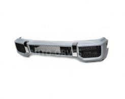 Передній бампер Mercedes G сlass w463 1990-2018 - type: amg G63, G65 в зборі G65 чорна сітка фото 0