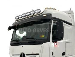 Крепление под фары на крышу Mercedes Actros MP5, длинный вариант, услуга: установка диодов фото 2