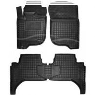 Floor mats Mitsubishi L200 2006-2010 - type: polyurethane фото 0