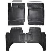 Floor mats Mitsubishi L200 2010-2015 - type: polyurethane фото 0